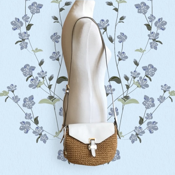 Michael Kors Naomi Straw Crossbody Bag - Picture 4 of 15